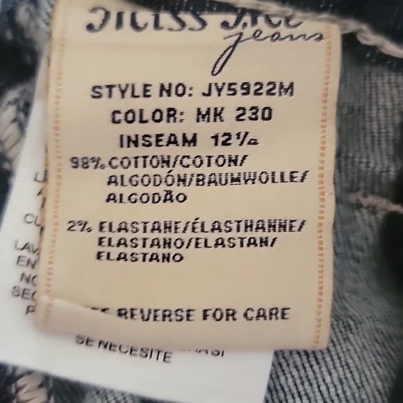 Miss Me Signature Rise Bermuda Blue Denim Shorts Size 28 Jean - Picture 6 of 6